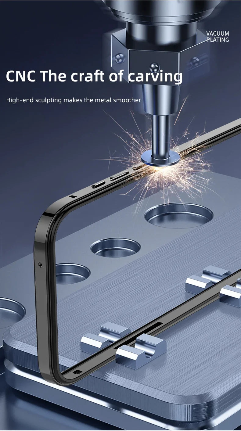 Étuis de téléphone en métal et aluminium, cadre hybride en Silicone, pour iPhone 17 16 15 Pro Max 14 13 12, pare-chocs à meilleure chaleur