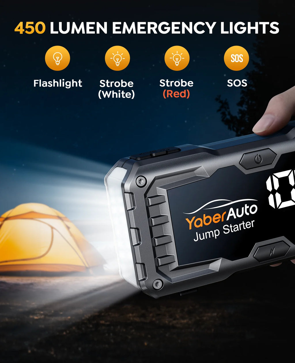 Yaber 4000A démarreur de saut de voiture batterie de voiture Portable Booster d'urgence dispositif de démarrage démarreur de voiture 2025
