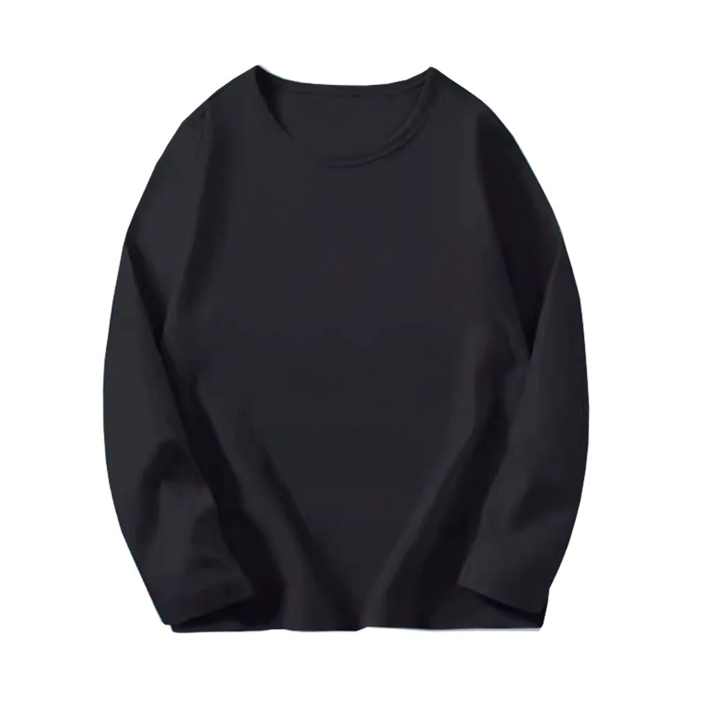 8 couleurs enfants coton à manches longues col rond t-shirt garçons fille printemps automne mince Tops basiques adolescent 6 8 10 12 ans