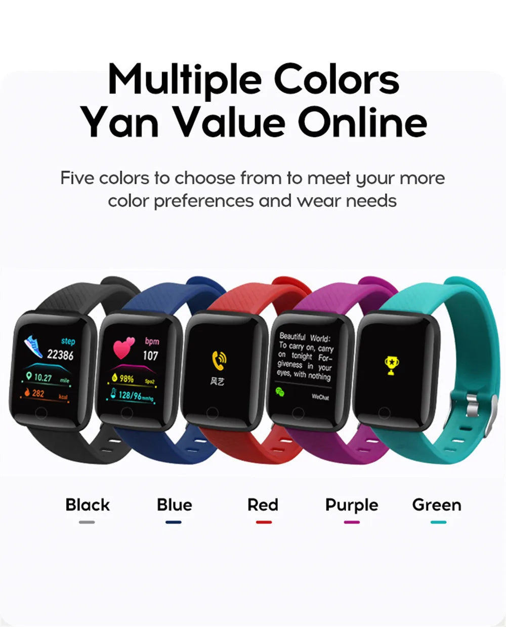 Smartwatch hommes femmes montres montre intelligente Message Fitness moniteur Bracelet cadeau d'anniversaire horloge électronique pour Android IOS