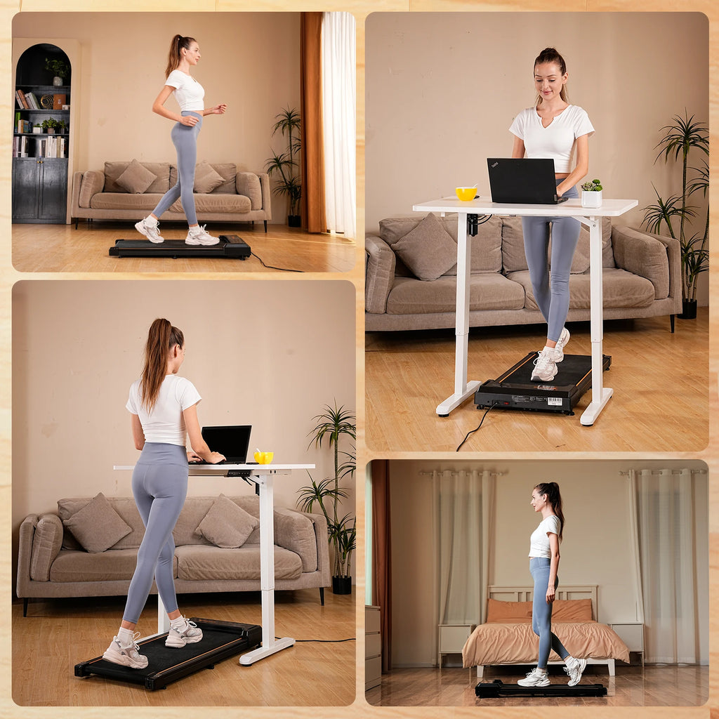Formill-Tapis de Course pio FT21, Moteur 2,5 HP, Vitesse 1-6 km/h, Antidérapant, Absorption des Chocs, Mini Tapis de Course pour le Bureau et la Maison
