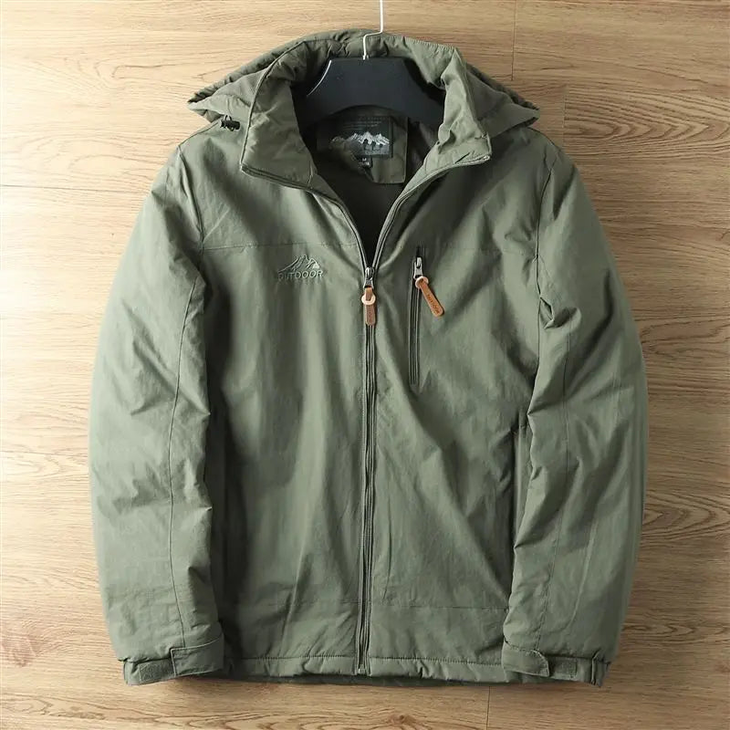 Veste imperméable à capuche pour homme, coupe-vent chaud, doublé sourire, randonnée en plein air, trekking, printemps, automne