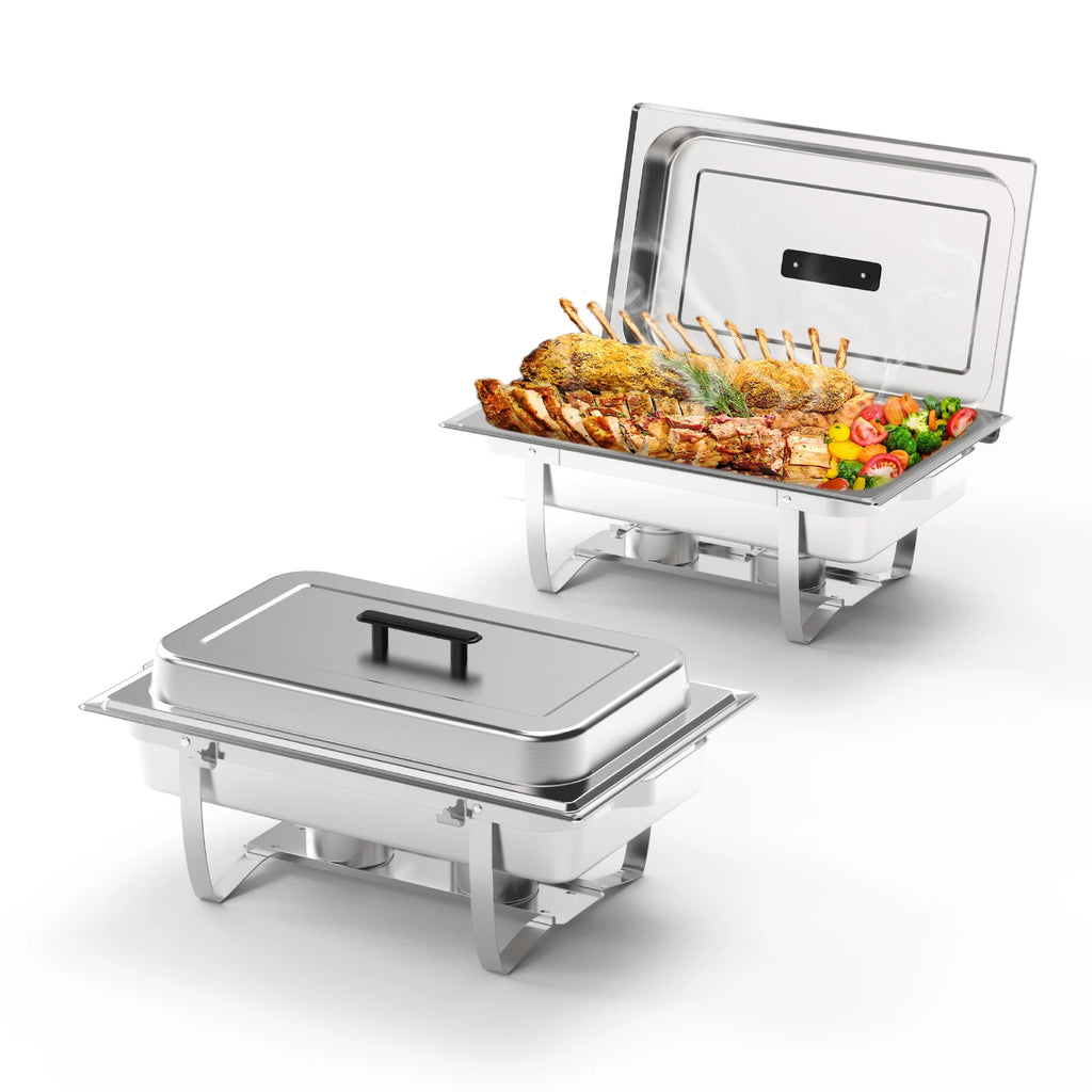ROOMARK – ensemble de Buffet à réchaud 9QT, chauffe-catering en acier inoxydable de haute qualité, ensemble complet avec cadre épais pour fête de mariage