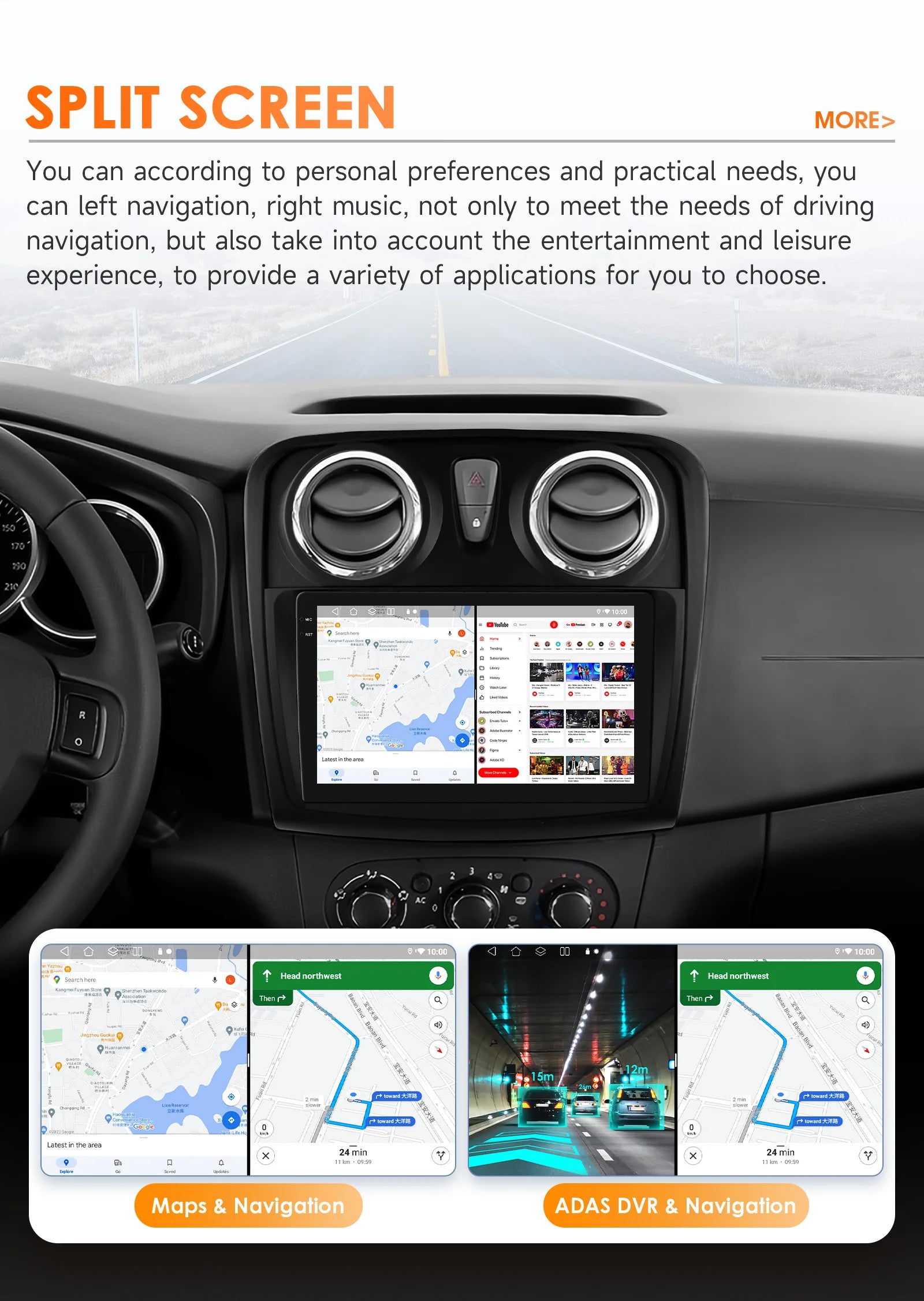 Hizpo-Autoradio Android pour Renault Logan 2, 2012-2019, Sandero 2, 2014-2019, 4G, Limitation de la voiture, GPS, 2Din, Autoradio, CarPlay, WIFI, DSP