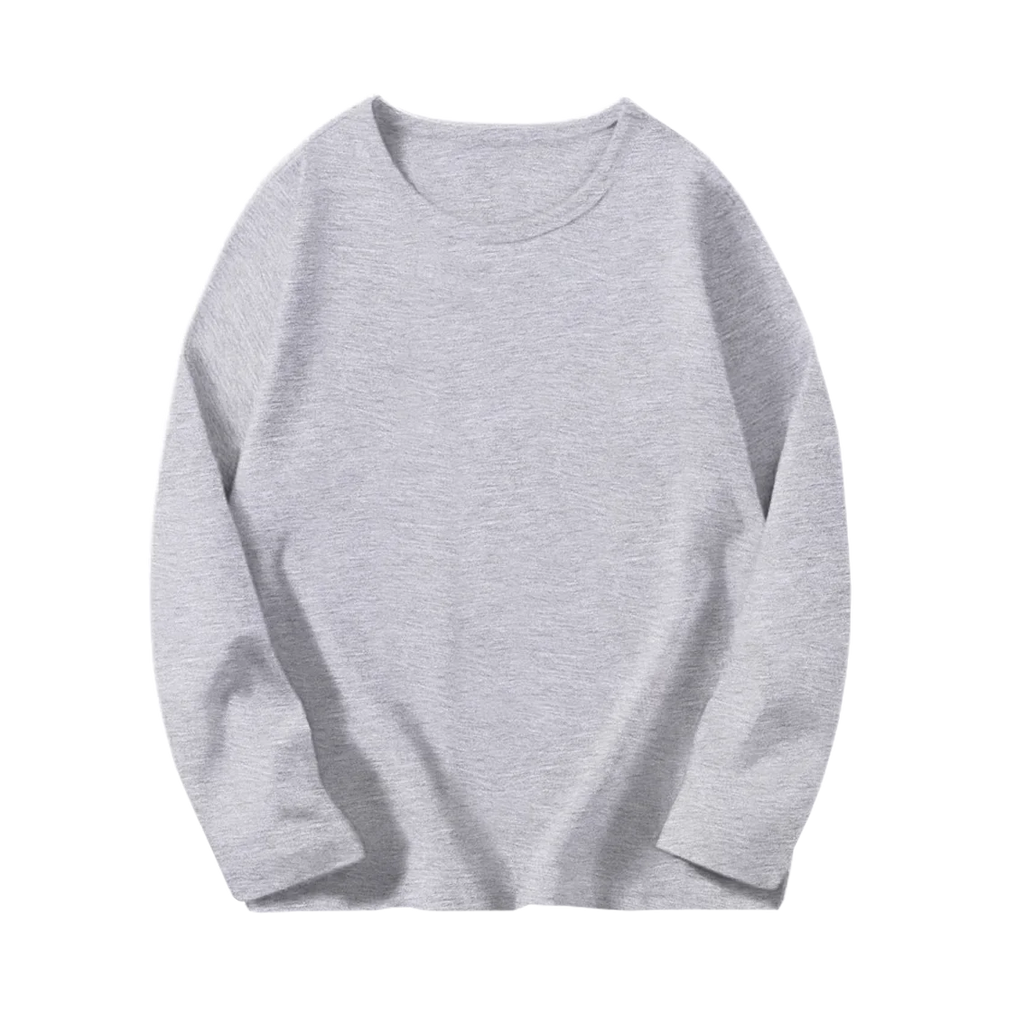 8 couleurs enfants coton à manches longues col rond t-shirt garçons fille printemps automne mince Tops basiques adolescent 6 8 10 12 ans