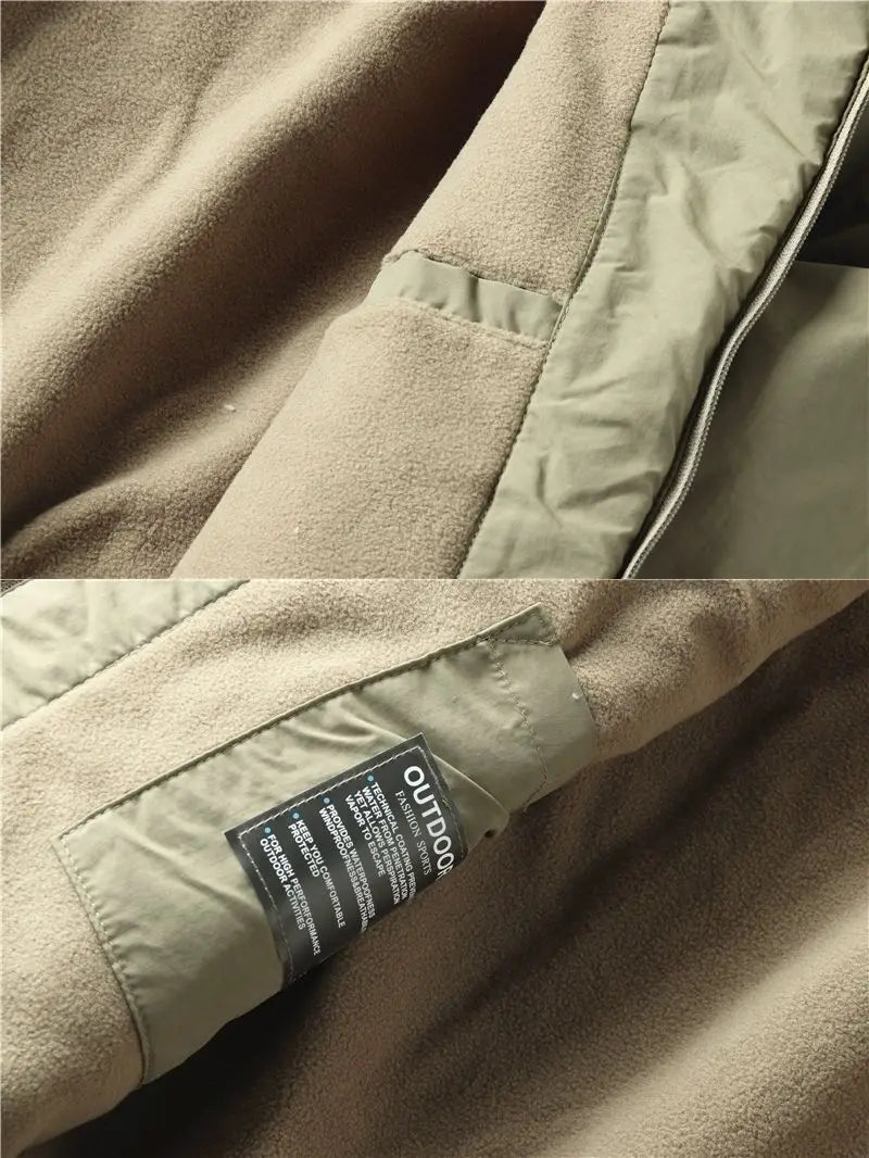 Veste imperméable à capuche pour homme, coupe-vent chaud, doublé sourire, randonnée en plein air, trekking, printemps, automne