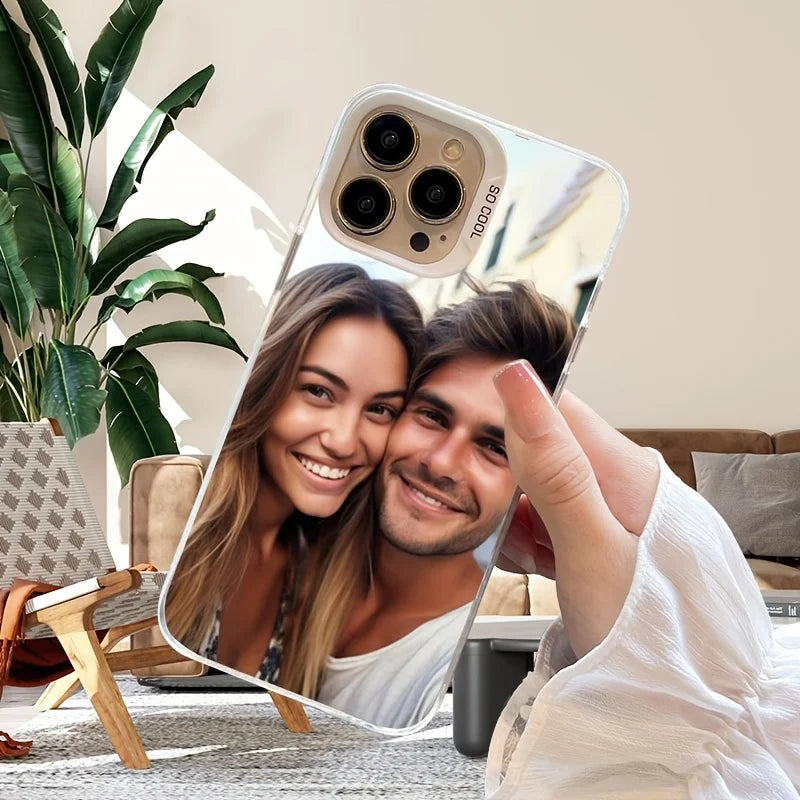 Coque arrière antichoc IMD personnalisée, design photo, pour iPhone 16 15 14 13 12 11Pro Max Mini SE 2020 2022 XS XR 7 8 Plus