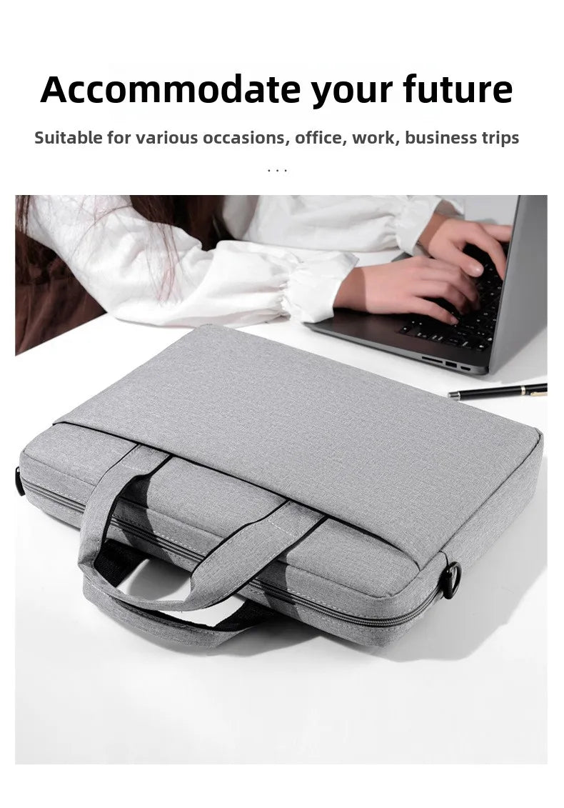 Sac pour ordinateur portable, sac à main à bandoulière, pochette pour ordinateur portable, porte-documents pour Macbook Air Pro HP Huawei Asus Dell Xiaomi de 14 15 17 pouces