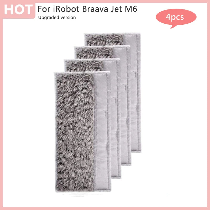 Pour aspirateur Robot iRobot Braava Jet M6, nettoyage humide et sec, chiffons de nettoyage, tampons, accessoires de remplacement, pièces lavables