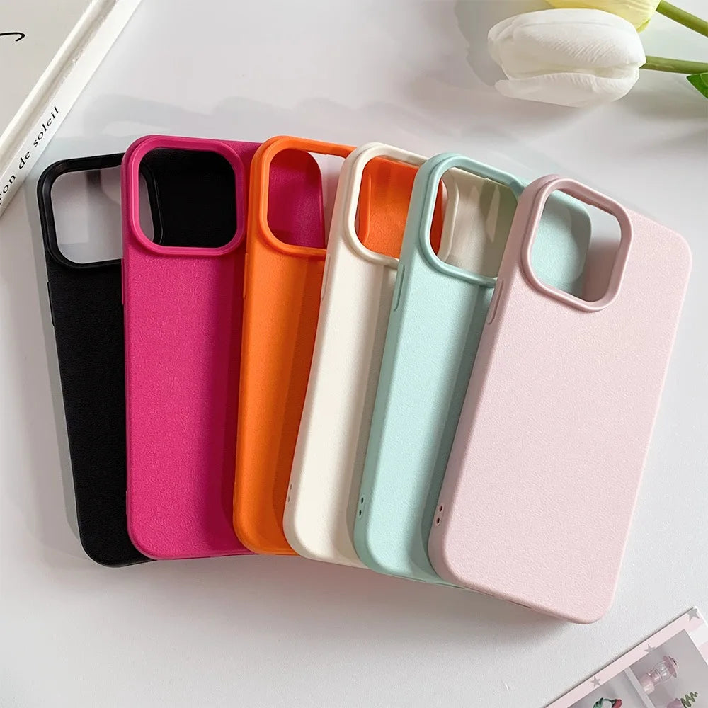 Coque de téléphone en cuir pour iPhone 17 Pro Max 16 13 11 15 14 Plus 12 17 Air 17Promax 16promax, antichoc, souple, en TPU