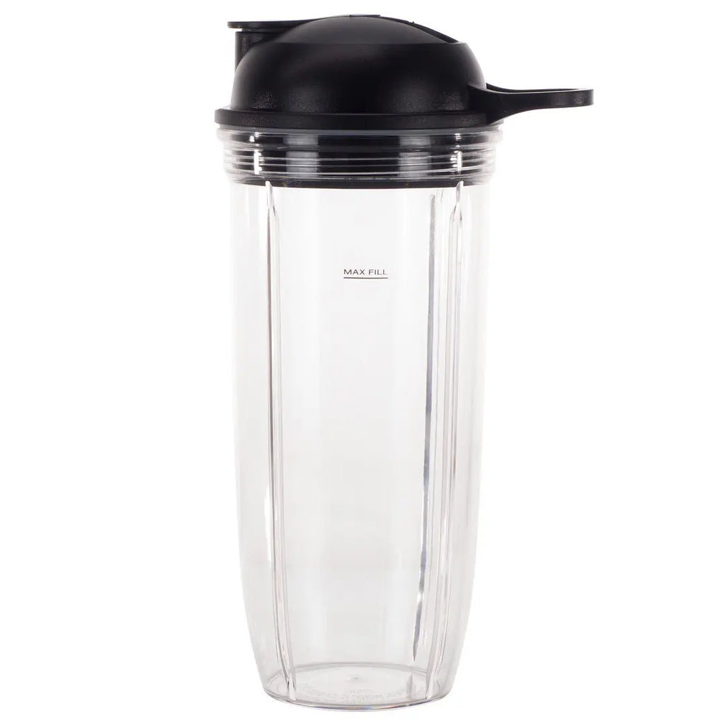Pièces de rechange pour tasse et couvercle à emporter de 32 oz compatibles avec les mélangeurs NutriBullet Pro 1000, Combo et Select