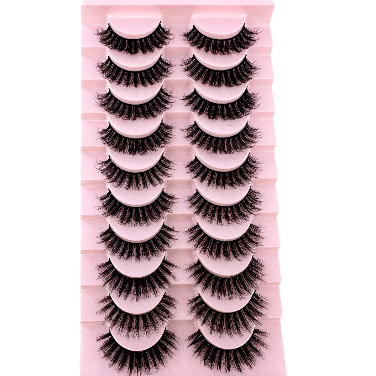 10 paires de Faux Cils 8D en vison naturel, Volume dramatique, Extension de Faux Cils, vente en gros, outil de maquillage