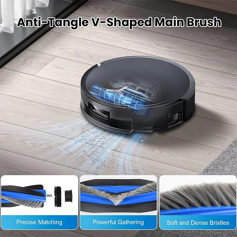 Accessoires pour ECOVACS T50 PRO OMNI / T50 OMNI : brosses latérales principales, chiffons de nettoyage, filtres HEPA, sacs à poussière, pièces détachées pour robot aspirateur