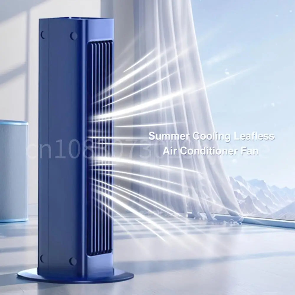 Ventilateur tour Portable sans feuilles, refroidisseur d'air 4000mAh, ventilateur de bureau, climatiseur sans lame à 3 vitesses, ventilateur sur pied pour chambre à coucher et salon