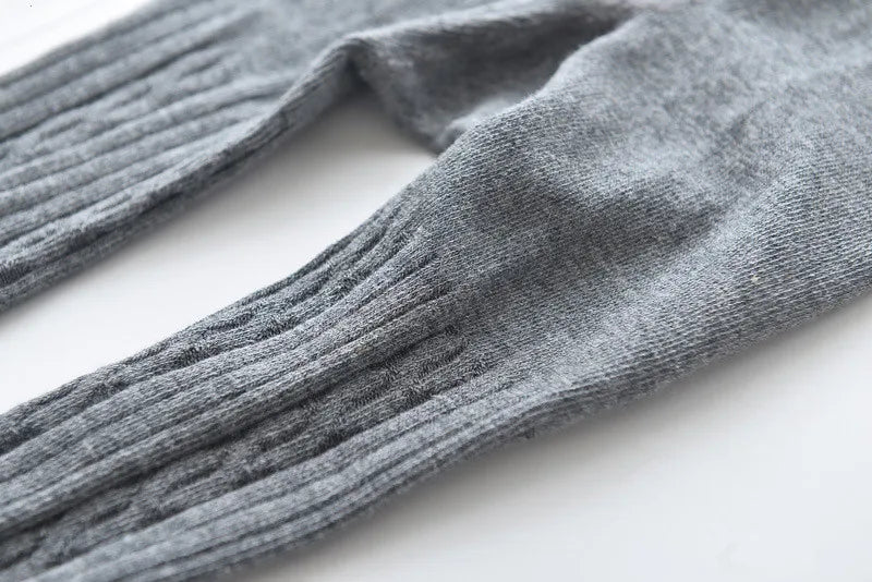 Collants tricotés en maille pour bébés filles, mignons, en coton, taille haute, respirants, pour tout-petits de 0 à 6 ans, printemps-automne