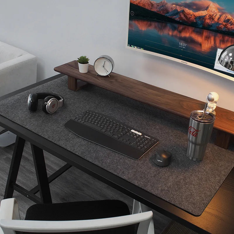 Coussin grand tapis de souris de jeu XXL tapis de bureau d'ordinateur Table clavier laine feutre bureau d'ordinateur portable tapis de souris antidérapant