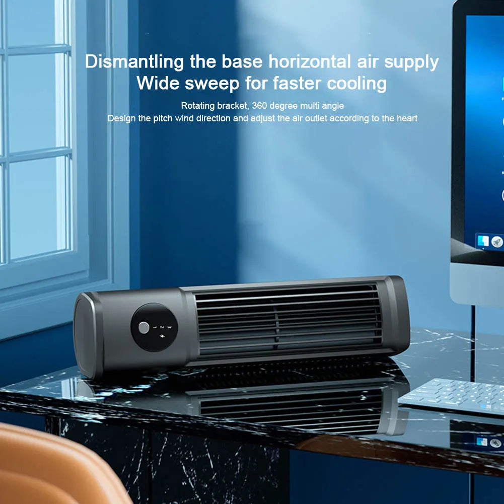 Ventilateur tour Portable, refroidissement Vertical et Horizontal, tour de bureau, ventilateur électrique Rechargeable par USB, climatiseur pour le bureau et la maison