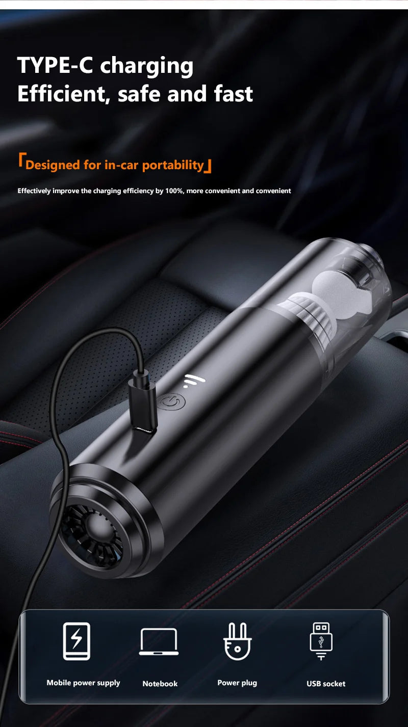 Youpin collecteur de poussière aspirateur Portable aspiration puissante électrique sans fil maison intelligente nettoyage voiture aspirateur 2025 nouveau