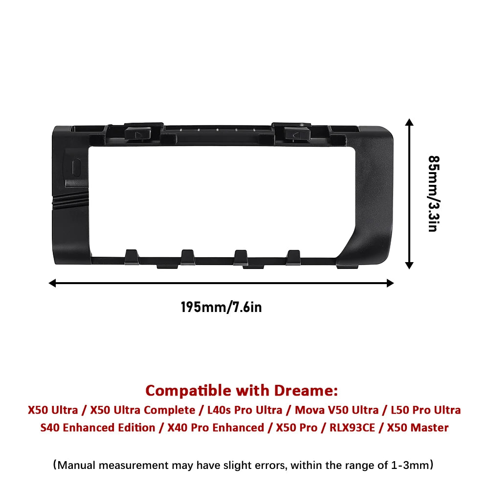 Chiffons de nettoyage, sacs à poussière pour Dreame X50 Pro/X50 Ultra/X50 Master/L40S Pro Ultra/L50 Pro Ultra/MOVA V50 Ultra, brosses principales et latérales, filtres