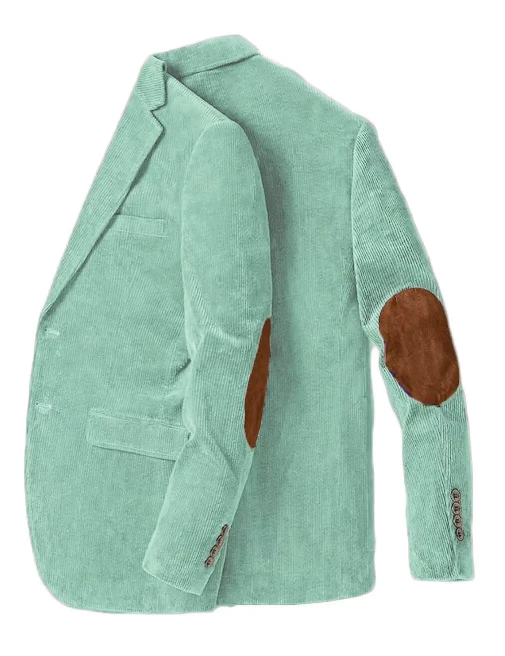 Blazer en velours côtelé pour hommes avec coudière, veste d'affaires décontractée, manteaux de Sport de printemps et d'automne