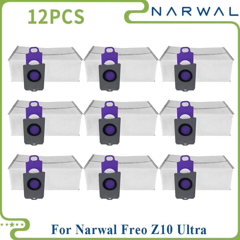 Compatible pour (Narwal Freo Z10 Ultra / provinceZ10 nani) pièces d'aspirateur rouleau principal couvercle de brosse latérale filtre vadrouille sac à poussière en tissu