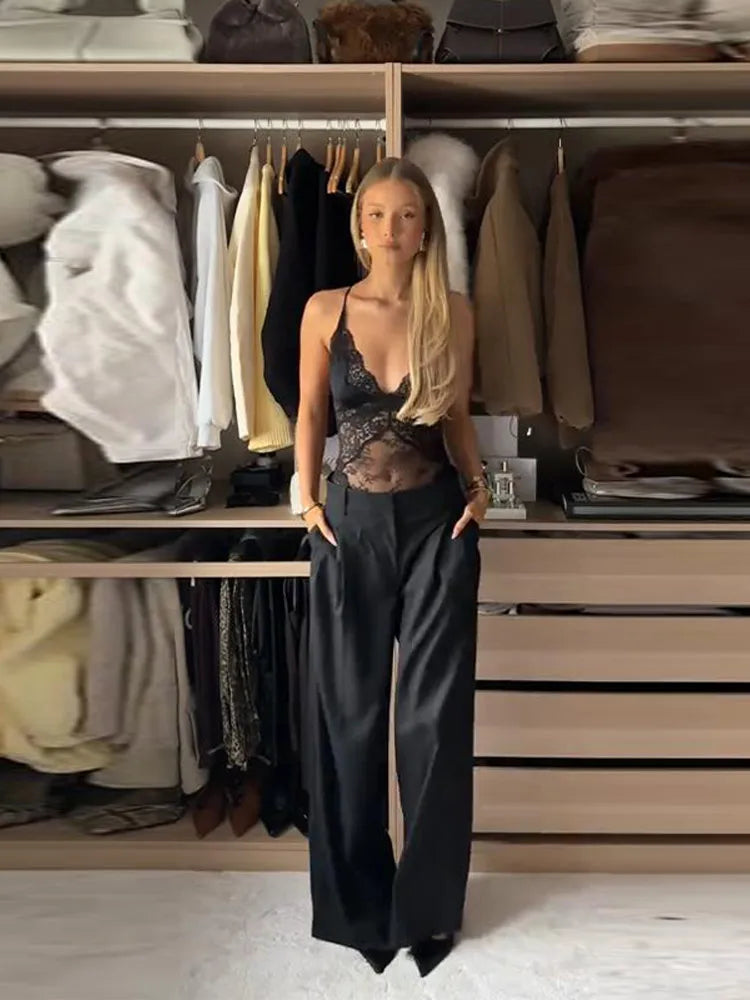 Body en dentelle patchwork ajouré transparent pour femme, décolleté plongeant, tenue de soirée sexy printemps, clubwear pour femmes
