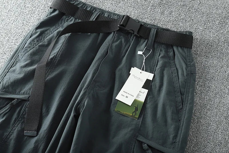 Pantalon cargo multi-poches pour homme, coupe-vent, imperméable, équipement de chasse, trekking, printemps, extérieur, skip fjj