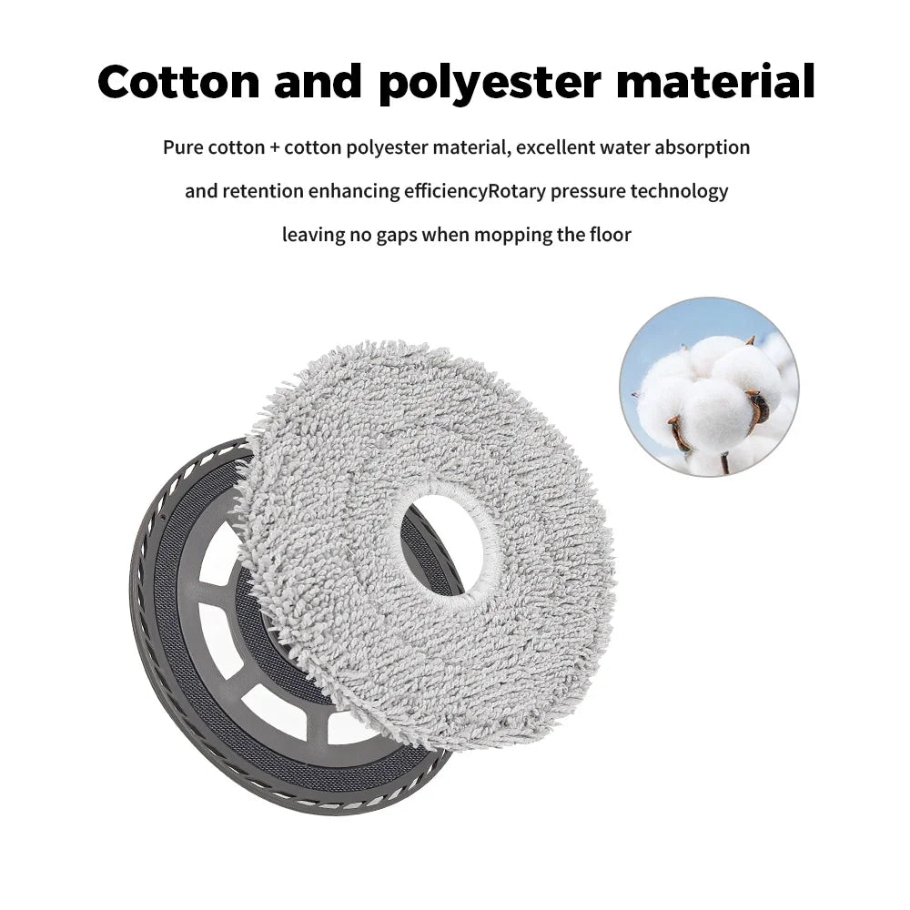 Chiffons de nettoyage, sacs à poussière pour Dreame X50 Pro/X50 Ultra/X50 Master/L40S Pro Ultra/L50 Pro Ultra/MOVA V50 Ultra, brosses principales et latérales, filtres