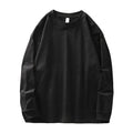 DUKEEN t-shirts à manches longues en coton flammé lourd pour hommes printemps et automne sous-vêtements respirants en pur coton vêtements pour hommes