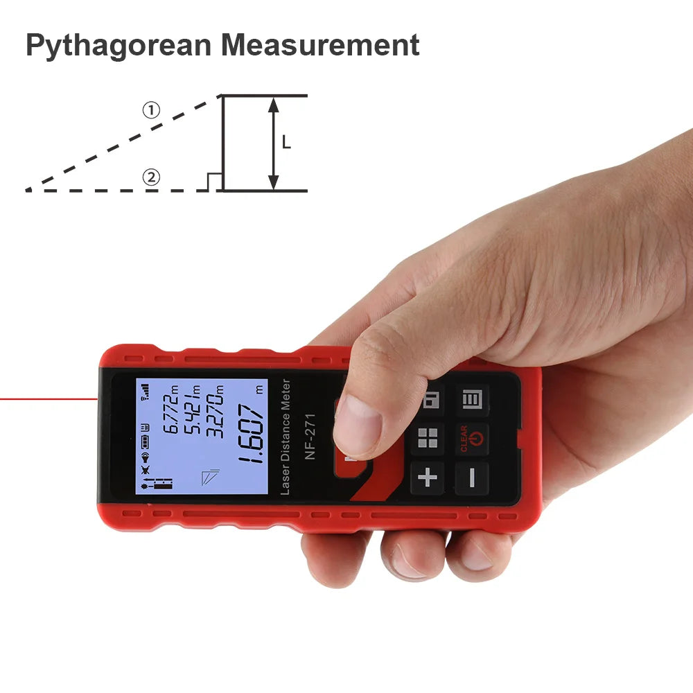 NoynotifNF-271 Distancemètre Laser 40M 80M Télémètre Bande Télémètre Dispositif De Mesure Règle Numérique Outil De Test