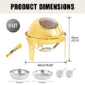 ROOMARK – ensemble de Buffet à réchaud 9QT, chauffe-catering en acier inoxydable de haute qualité, ensemble complet avec cadre épais pour fête de mariage