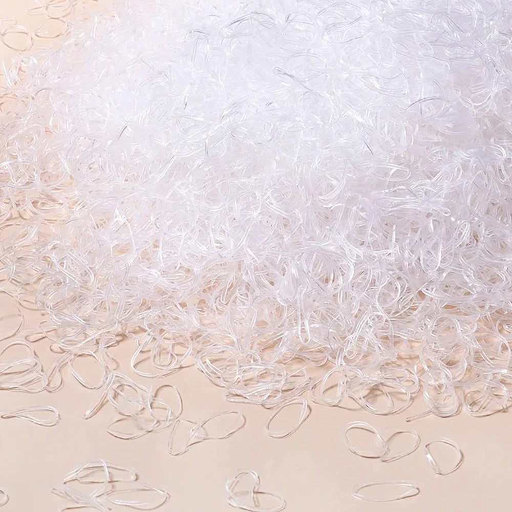Artificiel astique de poulet coloré pour filles, attaches pour cheveux, bande de sauna, porte-queue de cheval pour enfants, accessoires pour cheveux, 500 pièces, 1000 pièces, 2000 pièces