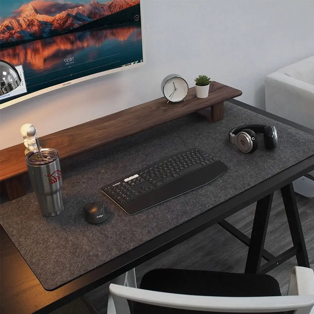 Tapis de souris en feutre de laine, accessoires de jeu, grande taille, écriture, clavier, polymères, non ald, bureau à domicile, ordinateur, protecteur de bureau