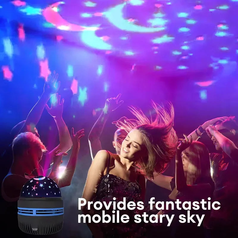 LED ciel étoilé veilleuses USB projecteur lampe boule magique lune étoile lumières de noël maison chambre atmosphère décorations