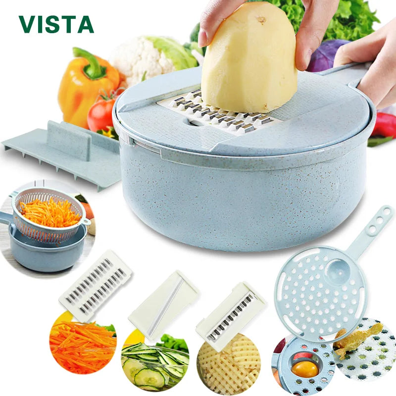 Râpe de légumes multifonctions râpe de légumes accessoires de cuisine coupeur de légumes manuel fromage mandoline trancheuse égouttage