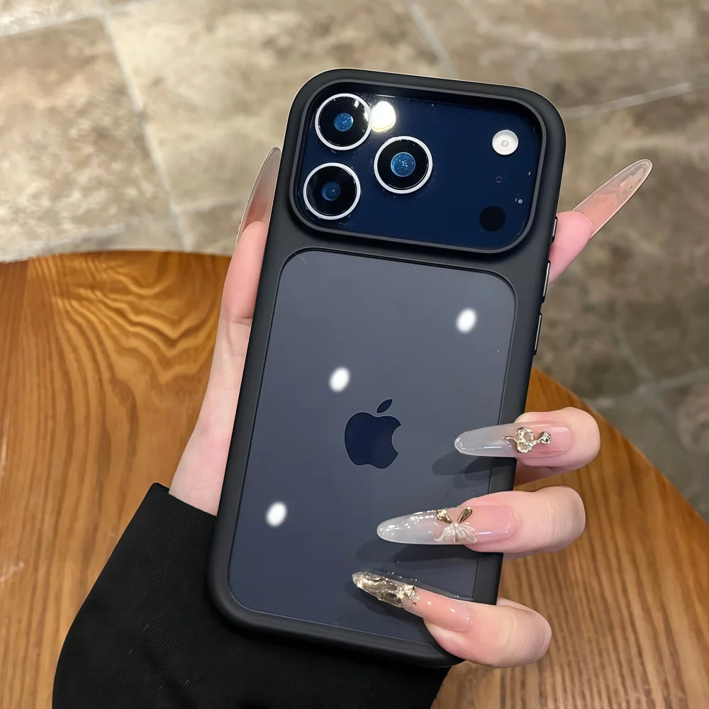 Coque de téléphone transparente avec bouton tactile pour appareil photo Intelligent, étui antichoc Transparent pour iPhone 17 Pro Max 17 Pro 17 Air