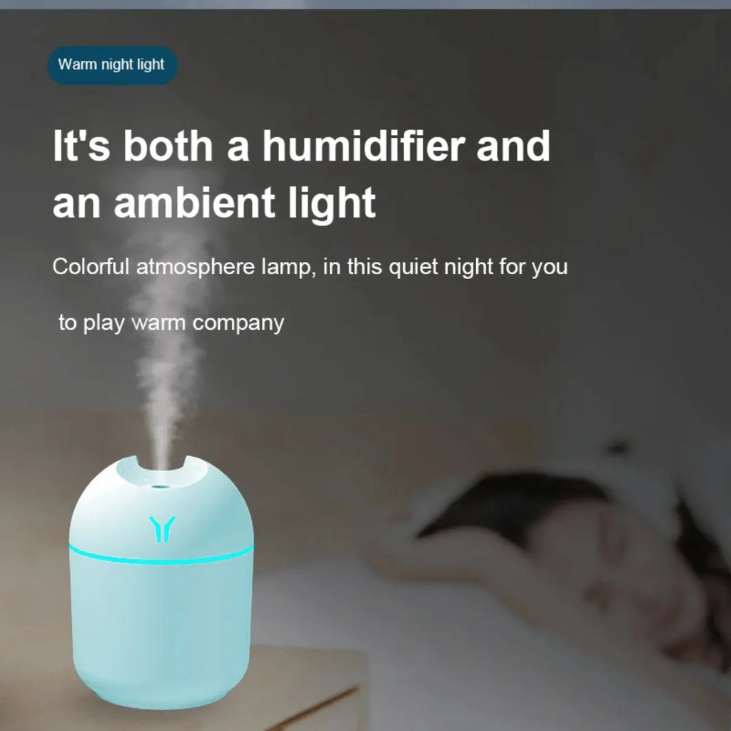 Diffuseur d'aromathérapie portable – Humidificateur USB compact pour l'air sec, le soulagement du stress et la mise au point, convient au porte-gobelet ou au sac pour ordinateur portable