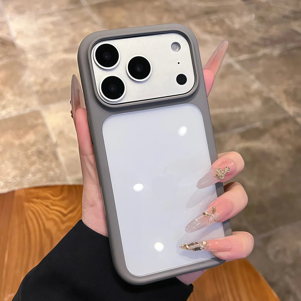 Coque de téléphone transparente avec bouton tactile pour appareil photo Intelligent, étui antichoc Transparent pour iPhone 17 Pro Max 17 Pro 17 Air
