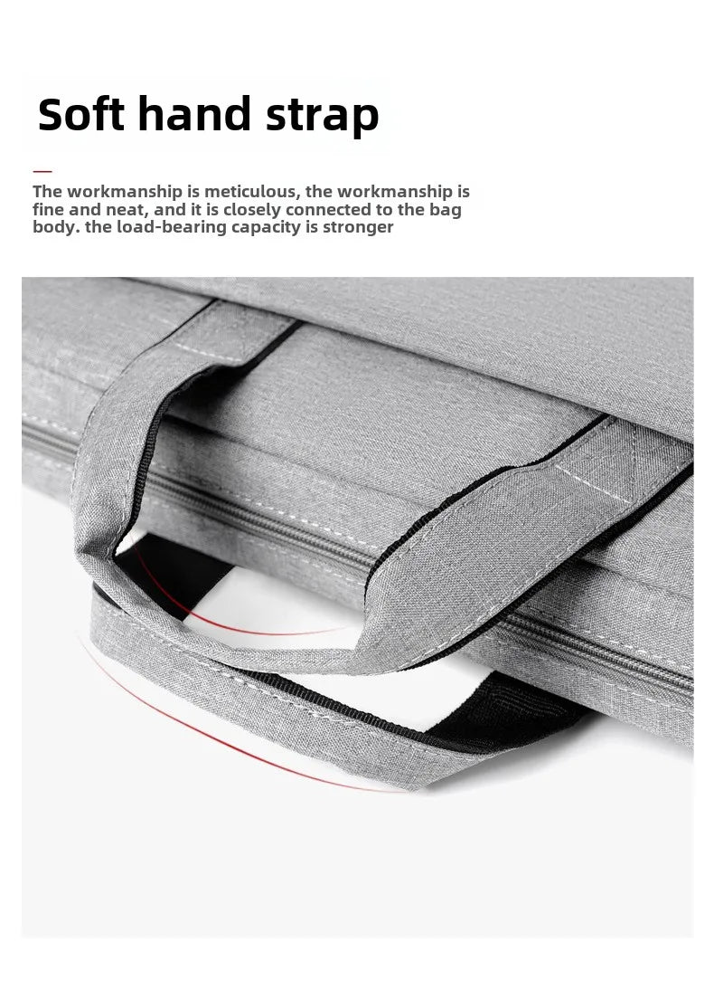Sac pour ordinateur portable, sac à main à bandoulière, pochette pour ordinateur portable, porte-documents pour Macbook Air Pro HP Huawei Asus Dell Xiaomi de 14 15 17 pouces
