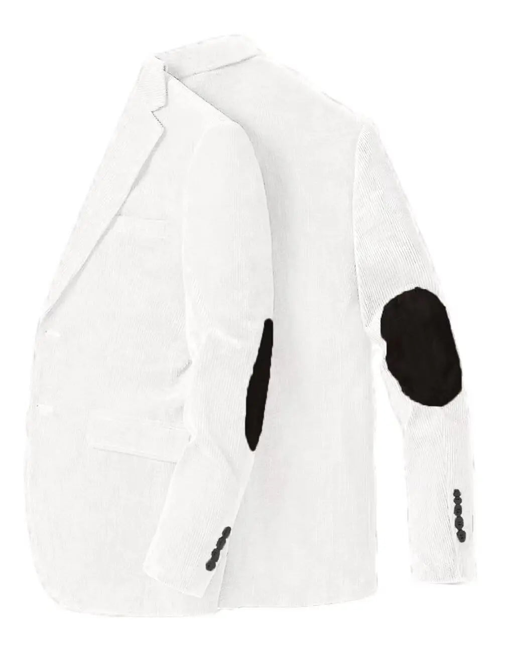 Blazer en velours côtelé pour hommes avec coudière, veste d'affaires décontractée, manteaux de Sport de printemps et d'automne