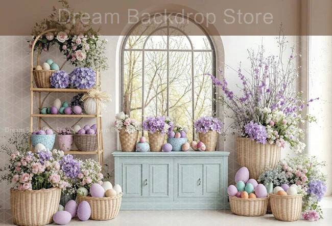 Printemps pâques fond photographie mignon lapin carotte lapin oeuf maison toile de fond décor pour enfants anniversaire gâteau Smash Photo Studio