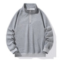 Sweat-Shirt à Demi Col Roulé pour Homme, Vêtement de Grande Taille, à Manches sulf, avec Fermeture Éclair, Adapté au Printemps et Automne, 10XL