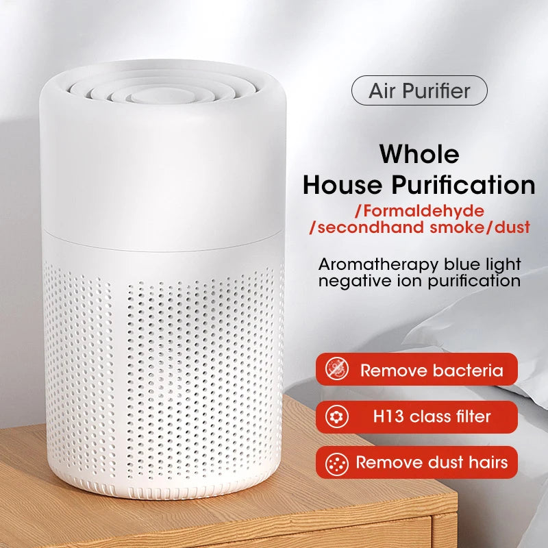 Purificateur d'air Portable purificateur d'air domestique Mini purificateur d'air de bureau avec filtre HEPA désodorisant purificateur d'air pour le bureau à domicile