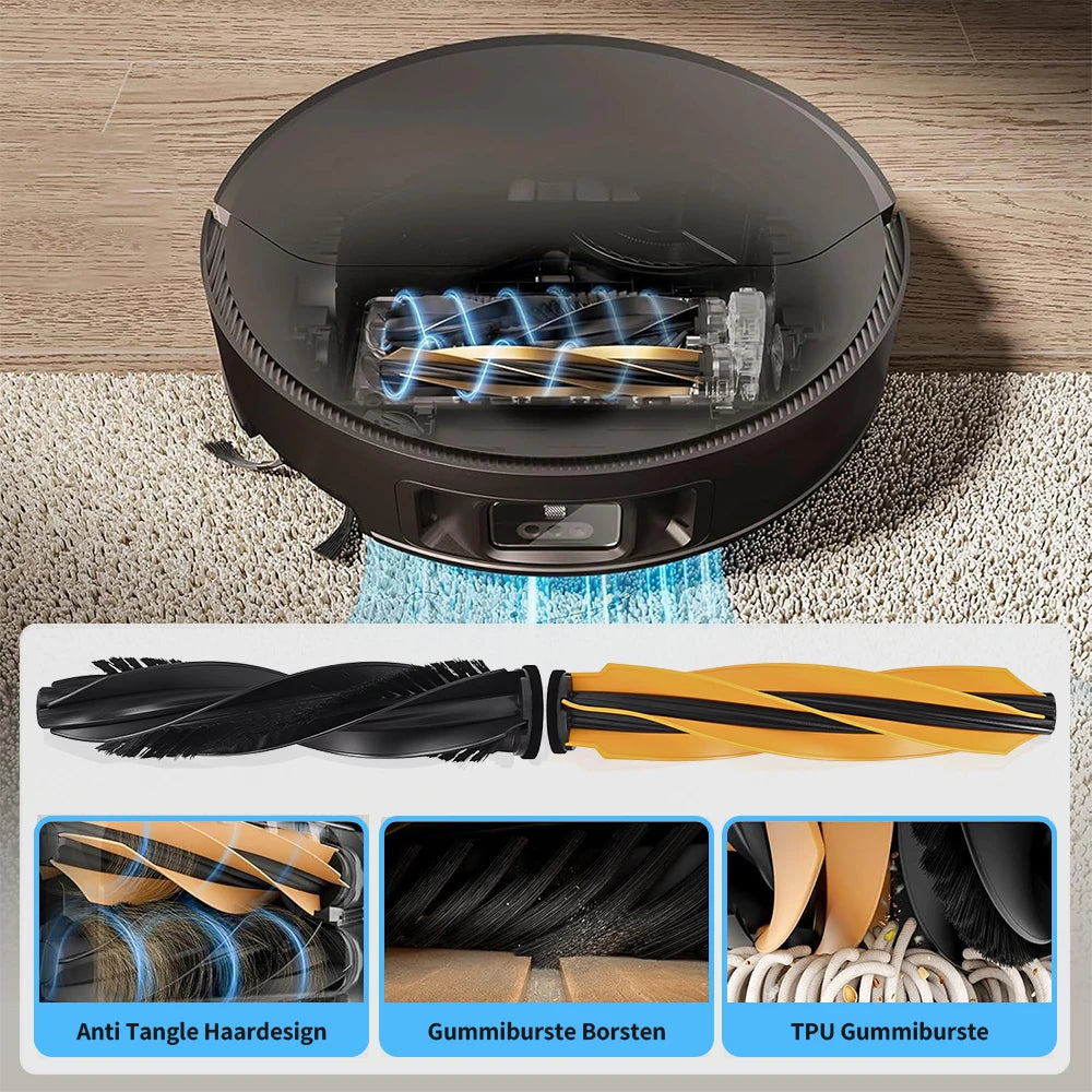 Chiffons de nettoyage, sacs à poussière pour Dreame X50 Pro/X50 Ultra/X50 Master/L40S Pro Ultra/L50 Pro Ultra/MOVA V50 Ultra, brosses principales et latérales, filtres