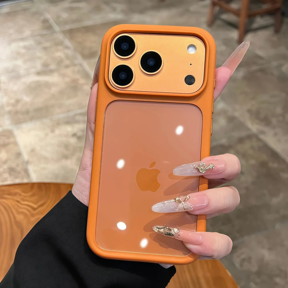 Coque de téléphone transparente avec bouton tactile pour appareil photo Intelligent, étui antichoc Transparent pour iPhone 17 Pro Max 17 Pro 17 Air
