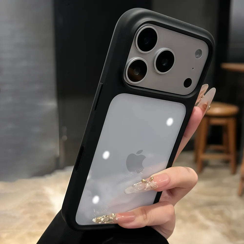 Coque de téléphone transparente avec bouton tactile pour appareil photo Intelligent, étui antichoc Transparent pour iPhone 17 Pro Max 17 Pro 17 Air