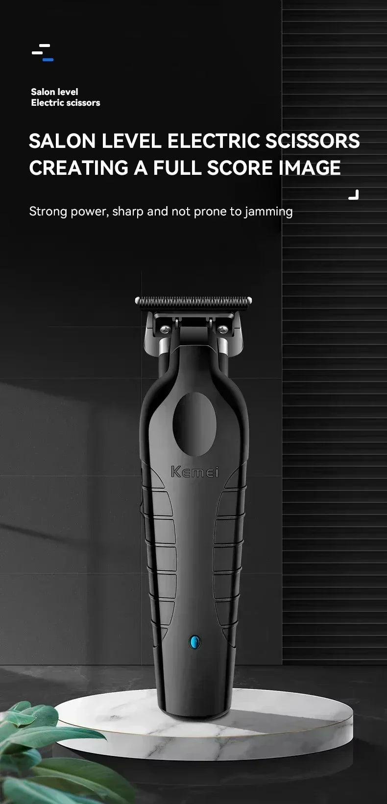 Kemei Kit de tondeuse à cheveux originale KM-2296 KM-2299 KM-T95 tondeuse à cheveux électrique Rechargeable barbier rasoir professionnel pour hommes