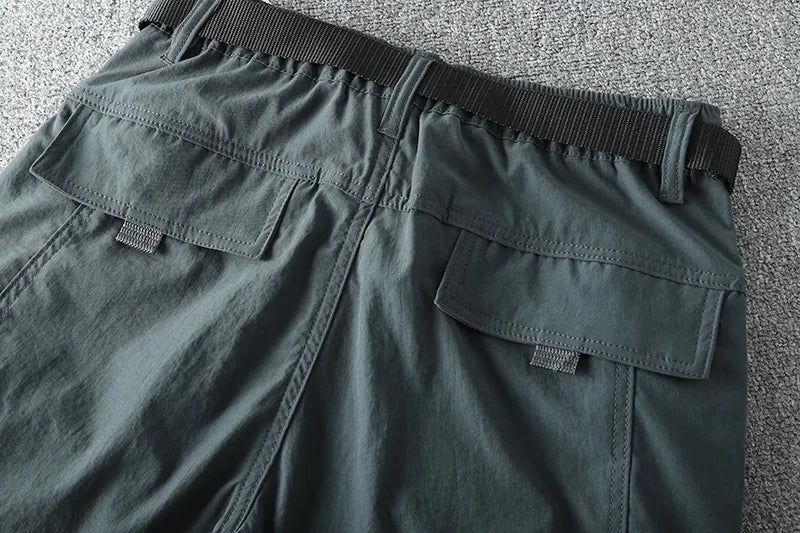 Pantalon cargo multi-poches pour homme, coupe-vent, imperméable, équipement de chasse, trekking, printemps, extérieur, skip fjj
