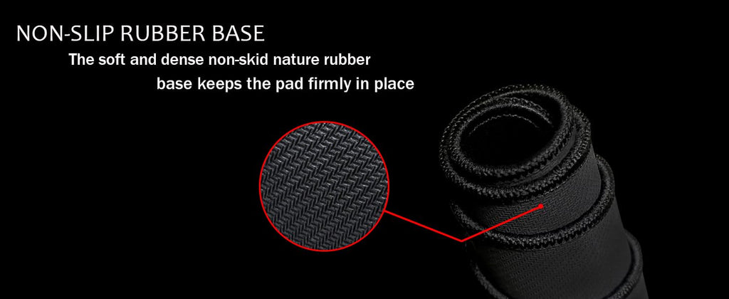 Grand tapis de souris, tapis de souris imperméable avec bord cousu, tapis de souris XXL antidérapant noir pour ordinateur, bureau et maison