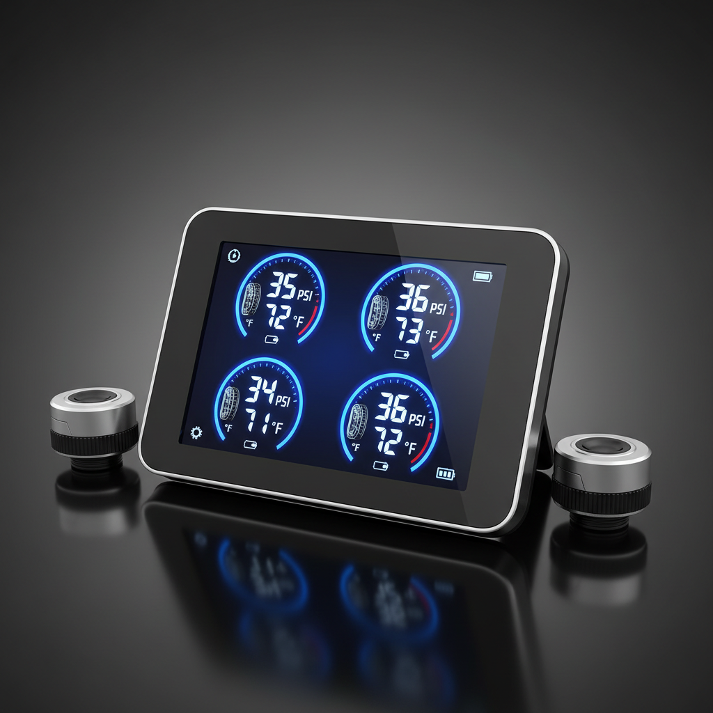 Système TPMS Surveillance Pression Pneus - 4 Capteurs